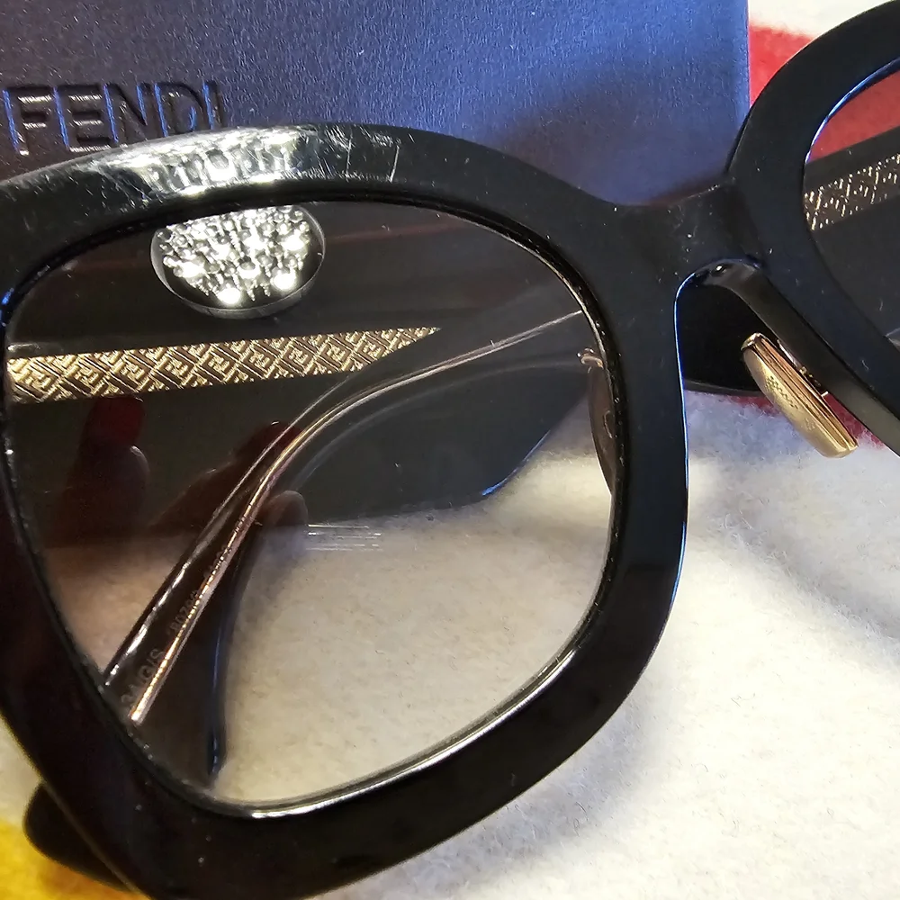 Fendi ROMA Glossy Black Sunglasses - Picture 9 of 14